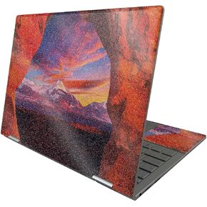 MightySkins Glossy Glitter Skin Compatible with HP Envy x360 13" (2022) - Vibrant Arch | Protective, Durable High-Gloss Glitter Finish | Easy to Apply, Remove, and Change Styles | Made in The USA