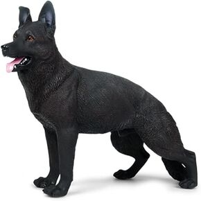 Large Dog Figurine, 7.9" German Shepherd Figurine, Highly Detailed Action Figure Toys, Realistic Animal Figure Dog Toy, Military Soldiers Dog Model Figurine for Christmas Birthday Gift