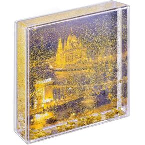 4x4 Glitter Picture Frame Cute Liquid Acrylic Photo Frames for Family Friends Couples Gifts, Mount for 4x4 inch (10x10 cm) Picture