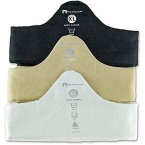 100% Cotton Bra Black Beige White XXL - 36" Long Thin 2" Band