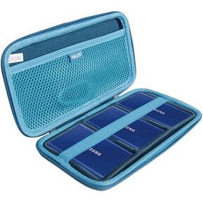 Anleo Hard Travel Case for Samsung T7 / T7 Touch Portable SSD 1TB 2TB 500GB USB 3.2 External Solid State Drive (Black)