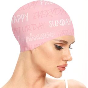 Silicone Swim Cap for Women&Men, Adult Swimming Caps