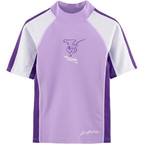 Girls Short Sleeve Rash Guard 12 mos - 12 yrs, UPF 50+ Sun Protection