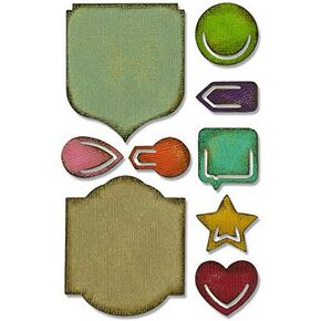 Sizzix Noted Dies, One Size, Multicolor