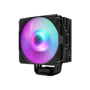 PANO-MOUNTS CPU Stock AMD Air Cooler with 120mm ARGB Light Sync 4Pin PC PWM Fans 6 HeatPipes TDP 205W and Motherboard(5V 3-PIN Connector) for AMD/Intel LGA 1700 LGA 1200