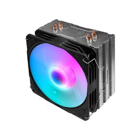 PANO-MOUNTS CPU Stock AMD Air Cooler with 120mm ARGB Light Sync 4Pin PC PWM Fans 6 HeatPipes TDP 205W and Motherboard(5V 3-PIN Connector) for AMD/Intel LGA 1700 LGA 1200