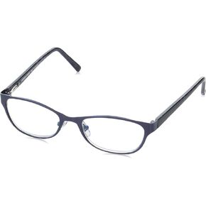 Foster Grant Women's Charlsie Multifocus Reading Glasses Cat-Eye, Satin Navy/Transparent, 52 mm + 3.25,5010364-325.COM
