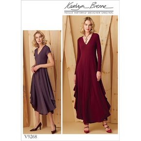 Vogue Patterns Dress Knit x-Small-S-M-L-x-Large-Xx-Large Green