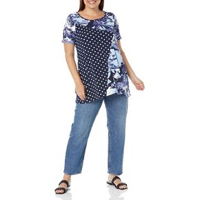 Avenue Women's Plus Size Tunic Felicity Spliced