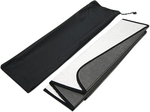 Front Car Windshield Sun Shade Compatible With 2007-2013 Mercedes-Benz S-Class W221 S450 S500 S550 S600 S63 S65 | Custom Fit Visor Accordion Fold Style Sun Protector | Silver & Grey 1-pc Set | SS-250 in Saudi Arabia