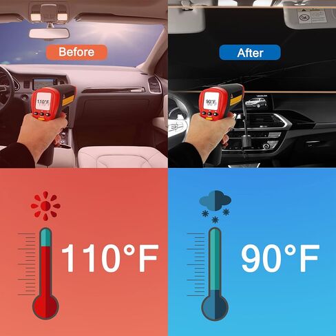 Umbrella Sunshades for Car, USA Flag Eagle Dollar Car Windshield Sun Shade Umbrella for SUV Sedan Truck-Block UV Rays Reflector Umbrella with Storage Bag-55"x31" in Saudi Arabia