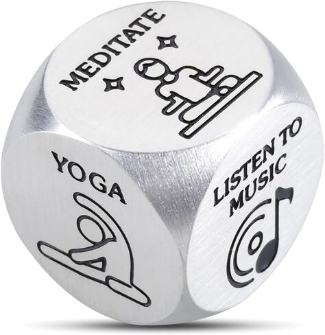 Self Care Anxiety Relief Gifts Dice for Women Men Stress Relief Gifts for Him Her Mental Health Gifts for Female Male Valentines Gifts for Friends Coworkers Son Daughter Christmas Stocking Stuffers in Kuwait