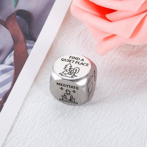 Self Care Anxiety Relief Gifts Dice for Women Men Stress Relief Gifts for Him Her Mental Health Gifts for Female Male Valentines Gifts for Friends Coworkers Son Daughter Christmas Stocking Stuffers in Kuwait