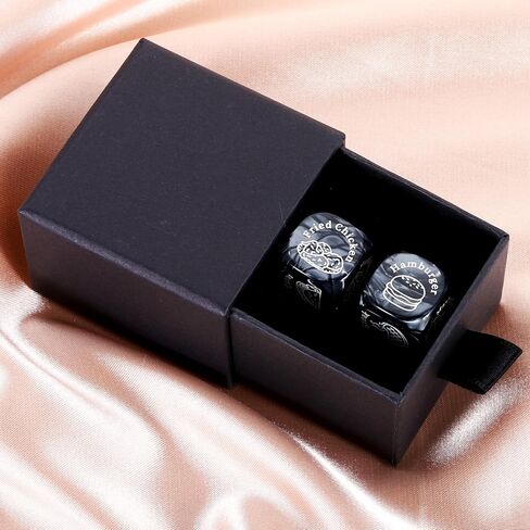 2Pcs Anniversary Birthday Gifts for Women Men Wedding Gifts for Boyfriend Girlfriend Her Food Decider Dice Decision Maker Retirement Gifts for Women Couple Date Night Gift Ideas Friendship Gifts in Saudi Arabia