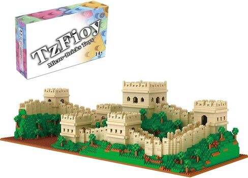 Peach Blossom Spring Utopia Building Blocks Set (3661Pcs) Famous Chinese Fable Architecture with 2 Figures & String Lights Educational Toys Micro Bricks for Kids Adults in Saudi Arabia