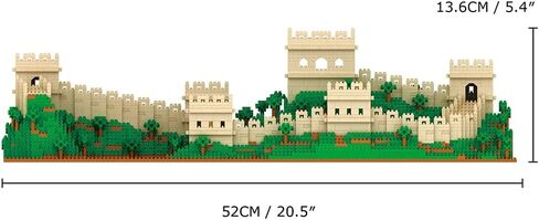 Peach Blossom Spring Utopia Building Blocks Set (3661Pcs) Famous Chinese Fable Architecture with 2 Figures & String Lights Educational Toys Micro Bricks for Kids Adults in Saudi Arabia