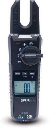 FLIR VT8-1000 - جهاز اختبار الجهد والاستمرارية والتيار - 1000 فولت/200 أمبير مع فك مفتوح، أسود in Saudi Arabia