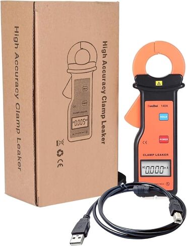 140A Digital Current Clamp Meter Measures AC Current to 60.00A Measures AC/DC Voltage to 600 V, Resistance and Continuity, Data Strorage Can be Uploaded to PC in Saudi Arabia