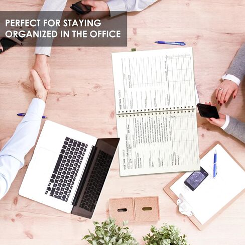 EOOUT Meeting Notebook for Work Organization, Work Planner Notebook with Action Items, 8.5×11, 160 Pages Note Taking Office/Business Meeting Notes Agenda Organizer for Men & Women in Saudi Arabia