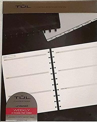 TUL Discbound Undated Weekly/Monthly Refill Pages, Letter Size in Saudi Arabia