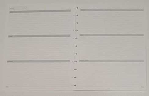 TUL Discbound Undated Weekly/Monthly Refill Pages, Letter Size in Saudi Arabia