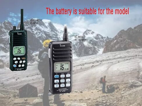 2 حزمة BP-224 تبديل البطارية ل Icom IC-M32 IC-IC-M31 IC-IC-M2A IC-M21 الجزء رقم BP-224H 1100mAh in Kuwait