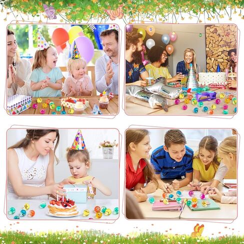 30 Pcs Butterfly Bouncy Balls High Bounce Balls with 3D Butterfly Inside Pinata Stuffers Butterfly Party Favors Outdoor Butterfly Toy for Boys Girls Birthday Party Easter Filling, 1.7'' in Saudi Arabia