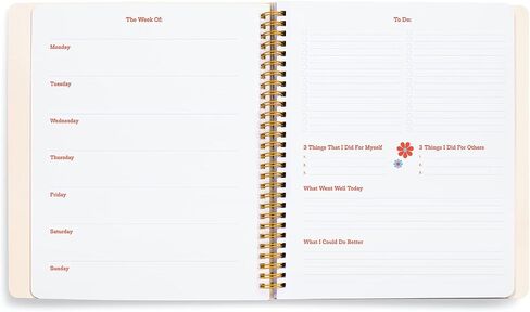 ban.do Undated Weekly Planner, To Do List Notebook with Stickers, Guided Wellness Journal, Daily Organizer for School or Office, Face the Day in Saudi Arabia