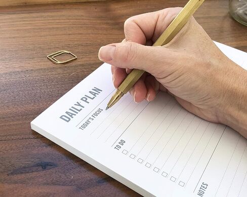 لوحتان للتخطيط اليومي من Tumbleweeds - قائمة المهام - مفكرة مقاس 8.5 × 11 بوصة - منظم - مخطط أكاديمي وعمل - مجلة - مخطط وجبات - مخطط صندوق الوقت - دفاتر ملاحظات للعمل والمدرسة - 50 ورقة in Kuwait