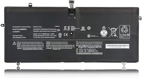 بطارية L13M4P71 TReplacement متوافقة مع 3 بطاريات سلسلة Pro 1370 7.6V 44Wh 5900mAh in Kuwait