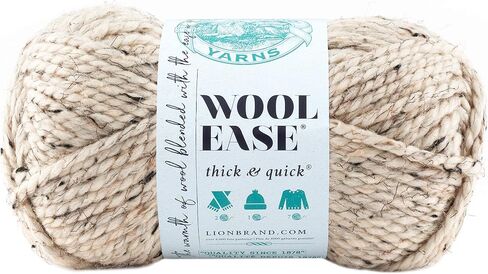 Lion Brand Wool Ease Thick and Quick Yarn (3-Pack) Oatmeal 640-123 in Kuwait