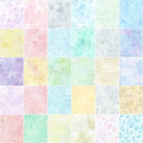 Lunn Studios Artisan Batiks باستيل بتلات عشرة مربعات 42 مربعات 10 بوصة روبرت كوفمان TEN-1122-42 in Saudi Arabia