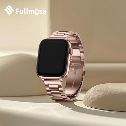 Fullmosa Compatible Apple Watch Band 49mm 45mm 44mm 42mm 41mm 40mm 38mm, Stainless Steel iWatch Band with Case for Apple Watch Ultra2/Ultra Series 9/8/7/6/5/4/3/2/1/SE/SE2 in Saudi Arabia