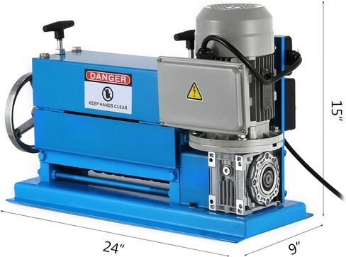 VEVOR Wire Stripping Machine 0.06-1.5 inch,Wire Stripper Machine 11 Channels 10 Blades, Automatic Wire Stripping Tool with Manual Hand Cranked Industrial for Recycling Copper Wire Stripper in Saudi Arabia