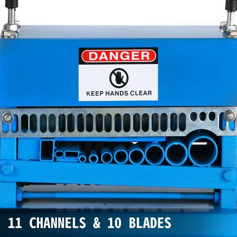 VEVOR Wire Stripping Machine 0.06-1.5 inch,Wire Stripper Machine 11 Channels 10 Blades, Automatic Wire Stripping Tool with Manual Hand Cranked Industrial for Recycling Copper Wire Stripper in Saudi Arabia