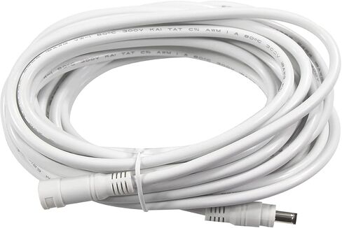 DC Power Extension Cable 12ft - Heavy Duty 18AWG DC Barrel Plug Extension Cord, DC Power Adapter Cord, 2.1x5.5mm Jack Male to Female for Monitor/CCTV System/IP Camera/LED Strip Devices in Saudi Arabia