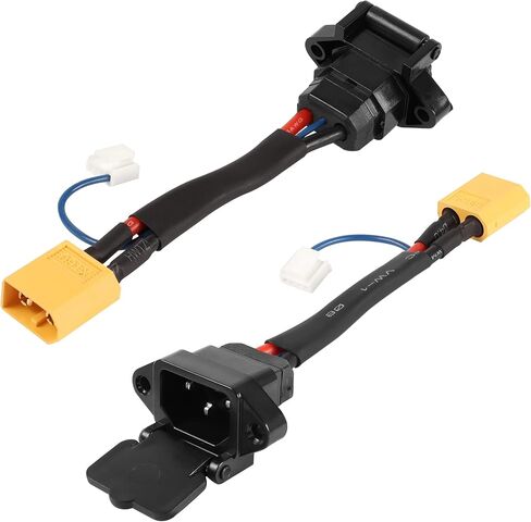 كابل تثبيت لوحة GELRHONR XT60 إلى IEC320 C14، سلك طاقة ذكر XT60 إلى C14 ذكر مع موصل سلك أرضي 4 سنون وغطاء مقاوم للماء، حامل برغي - قطعتان in Saudi Arabia