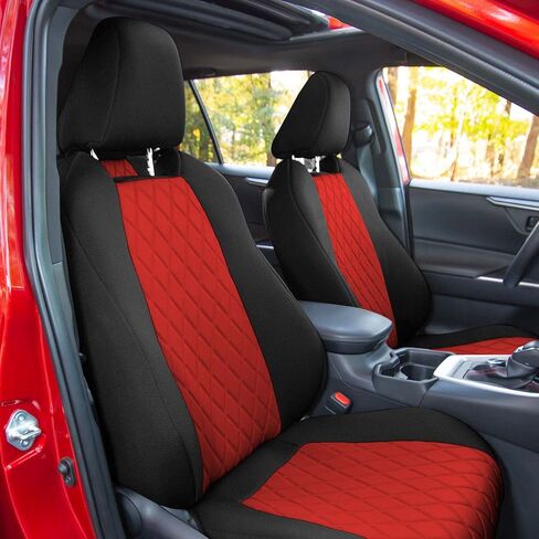FH Group Custom Fit Seat Covers for 2019-2022-2024 Toyota Rav4 LE XLE Limited with Neosupreme Water Resistant Automotive Seat Covers - Front Set Beige in Saudi Arabia