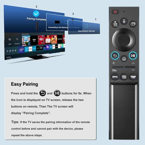 BN59-01385A Replacement for Samsung Voice Remote Control for Samsung Smart TV Remote Compatible for 2018-2023 All Samsung Smart Curved Frame QLED LED LCD 8K 4K TVs with Voice Function in Saudi Arabia
