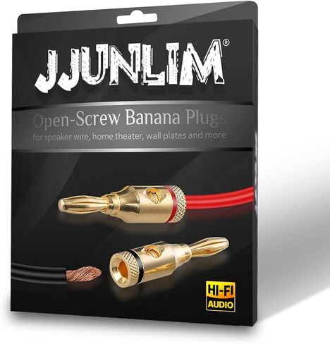 سدادات مكبر صوت موز مطلية بالذهب 24 قيراط، نوع لولبي مفتوح، BW3130، 12 زوج in Kuwait