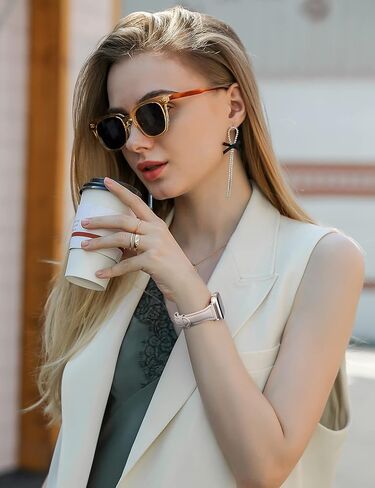 Wearlizer Black Slim Leather Compatible with Apple Watch Bands 38mm 40mm 41mm for iWatch SE Women Men Thin Straps Thin Wristband Simple Cute Replacement (Silver Metal Clasp) Series 9 8 7 6 5 4 3 2 1 in Kuwait