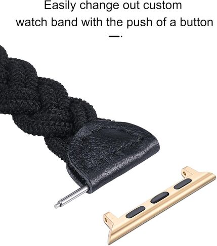 Wearlizer Watch Band Connector Compatible with Apple Watch Ultra 49mm Band Adapter, Replaceable Metal Connection Adapter with Replacement Tool for iWatch Ultra 22mm Width Straps in Saudi Arabia
