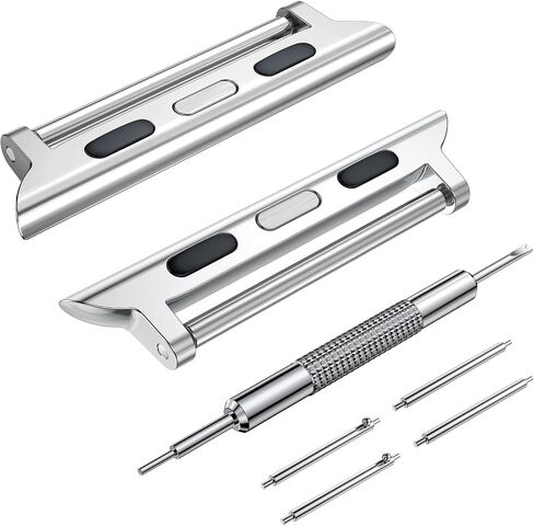 Wearlizer Watch Band Connector Compatible with Apple Watch Ultra 49mm Band Adapter, Replaceable Metal Connection Adapter with Replacement Tool for iWatch Ultra 22mm Width Straps in Saudi Arabia