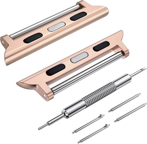 Wearlizer Watch Band Connector Compatible with Apple Watch Ultra 49mm Band Adapter, Replaceable Metal Connection Adapter with Replacement Tool for iWatch Ultra 22mm Width Straps in Saudi Arabia