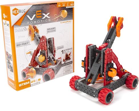 مجموعة منجنيق الروبوتات HEXBUG VEX 2.0، تعلم العلوم والتكنولوجيا والهندسة والرياضيات، ألعاب للأطفال (أحمر) in Kuwait