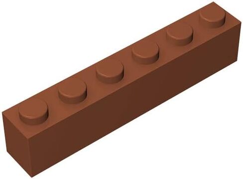 Classic Bulk Brick Block 1x6, 100 Piece Apricot Yellow Brick 1x6, Compatible with Lego Parts and Pieces 3009, Creative Play Set - Compatible with Major Brands(Colour:Apricot Yellow) in Saudi Arabia