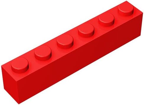 Classic Bulk Brick Block 1x6, 100 Piece Apricot Yellow Brick 1x6, Compatible with Lego Parts and Pieces 3009, Creative Play Set - Compatible with Major Brands(Colour:Apricot Yellow) in Saudi Arabia