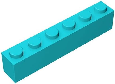 Classic Bulk Brick Block 1x6, 100 Piece Apricot Yellow Brick 1x6, Compatible with Lego Parts and Pieces 3009, Creative Play Set - Compatible with Major Brands(Colour:Apricot Yellow) in Saudi Arabia