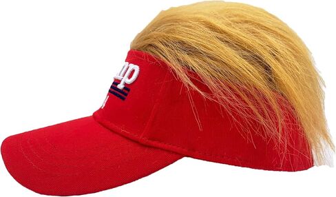 MAGA Hat with Hair,MAGA Wig Hat Adult Embroidered Ultra Adjustable Baseball Cap in Saudi Arabia