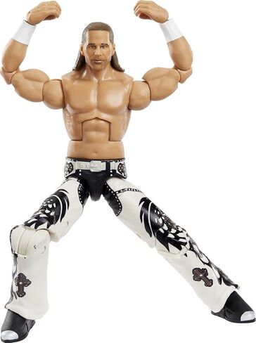 مجموعة WWE Shawn Michaels Wrestlemania Elite Collection مع ملابس المدخل وقطع فينس ماكماهون المبنية على شكل حرف A، هدية يمكن تجميعها بمقاس 6 بوصات لمحبي WWE للأعمار من 8 سنوات فما فوق in Saudi Arabia
